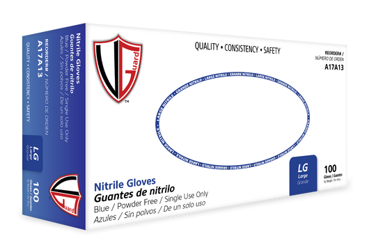 VGuard® Blue Nitrile Gloves (4.0 mil) | Industrial Grade | Case of 1000