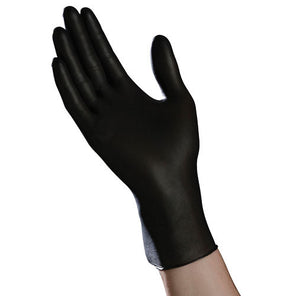 (100 Case/Full Pallet) Ambitex Black Nitrile Gloves (4 mil) | Exam Grade | Case of 1000