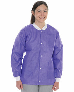 (10/Pack) Heavy Weight Disposable Lab Jackets - Purples