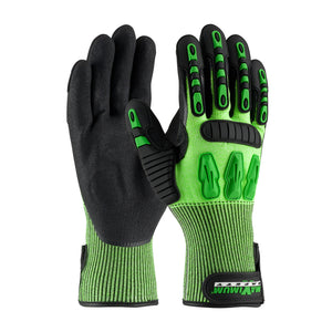 (12 Pairs) Maximum Safety® TuffMax3™ Seamless Knit HPPE Blend Glove with Nitrile Grip and TPR Impact Protection