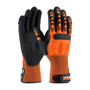 (12 Pairs) Maximum Safety® TuffMax5™ Seamless Knit HPPE Blend Glove with Nitrile Grip and TPR Impact Protection