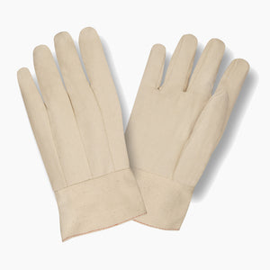 Cotton Canvas Gloves, Men's 8 oz. Band Top Cuff