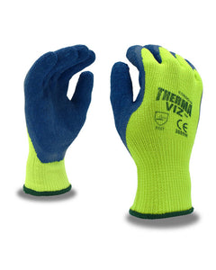 (12 pairs) Therma-Viz™ Insulated Hi-Viz Crinkle Latex Palm Coated Gloves