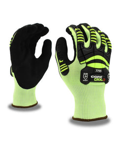 (Sold by the Pair) OGRE™ Cut-Resistant CRX Shell, Nitrile Palm Coating, TPR Glove ANSI Cut Level A3