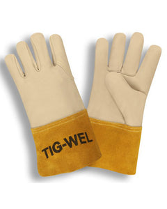 (12 Pairs) Tig-Wel™ Premium Cowhide Side Split Welding Gloves