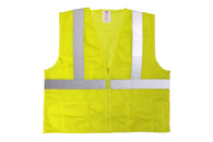Hi-Viz Mesh Safety Vest w/ Zipper Front | 6 Pockets | ANSI Class 2 (CLEARANCE)