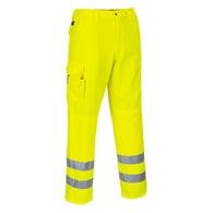 Class 1 Portwest Hi-Vis Yellow Cargo Pants