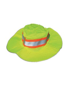 Hi-Viz Mesh Boonie Hat w/ Full Brim | ANSI 107 (CLEARANCE)