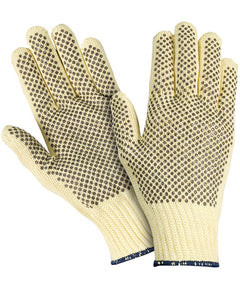 (12 Pairs) Para-aramid Cut Resistant Gloves with PVC Dots