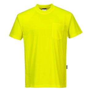 Portwest Non-ANSI Cotton Blend T-Shirt Yellow