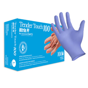 TenderTouch Violet Blue Nitrile Gloves (4 mil) | Exam Grade | Case of 1000