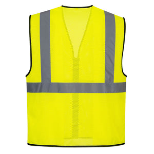 (6/Case) Class 2 Portwest Alabama Mesh Vest Yellow