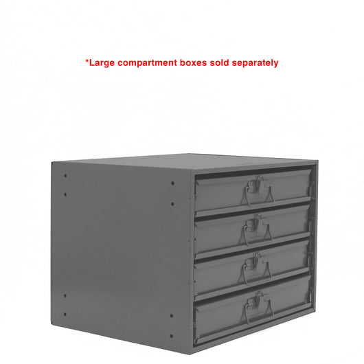 Durham Easy Glide Slide Gray Steel Rack with 4 Sliding Drawer Racks