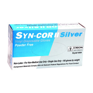Syn-Cor Silver Vinyl Powder Free (3 mil) | Case of 1000
