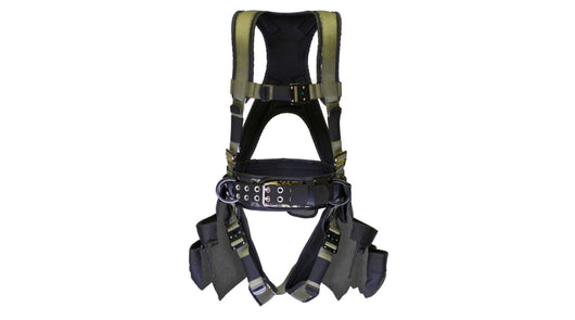 Deluxe™ Fully Padded Safety Harness w/ Tool Bag – Jigsaw Camo