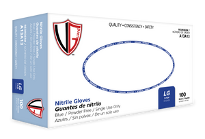 VGuard® Blue Nitrile Gloves (3.5 mil) | Industrial Grade | Case of 1000