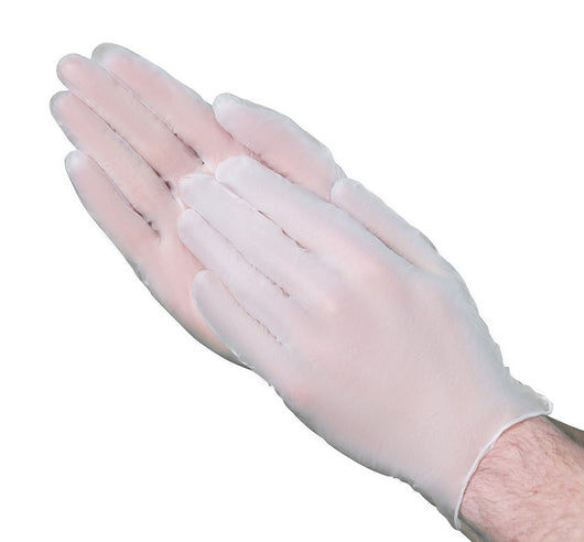 VGuard® Powdered Clear Vinyl Gloves (3 mil) | Industrial Grade | Case of 1000