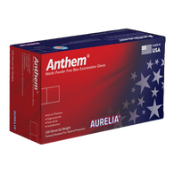 Aurelia Anthem Blue Nitrile Gloves (4.5 mil) | Exam Grade | Case of 1000 - MADE IN USA