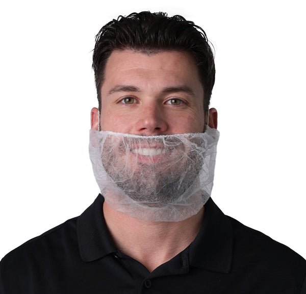 (1000/Case) VGuard® 18" White Polypropylene Beard Cover