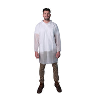 (30/Case) VGuard® 40gsm White Polypropylene Lab Coat w/ 3 Pockets