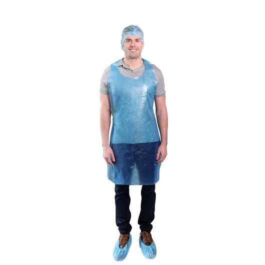 (1000/Case) VGuard® 1 Mil Blue Polyethylene Apron