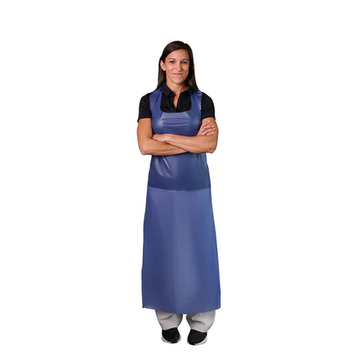 (72/Case) VGuard® 6 Mil Blue Vinyl Apron