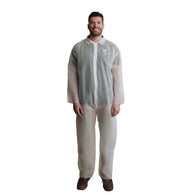 (25/Case) VGuard® 28gsm White Polypropylene Coverall - Open Wrists & Ankles