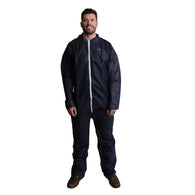 (25/Case) VGuard® 28gsm Blue Polypropylene Coverall - Open Wrists & Ankles
