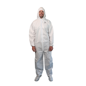 (25/Case) VGuard® 60gsm ArmorGuard Microporous Coverall - Hood, Boots, Elastic Wrists