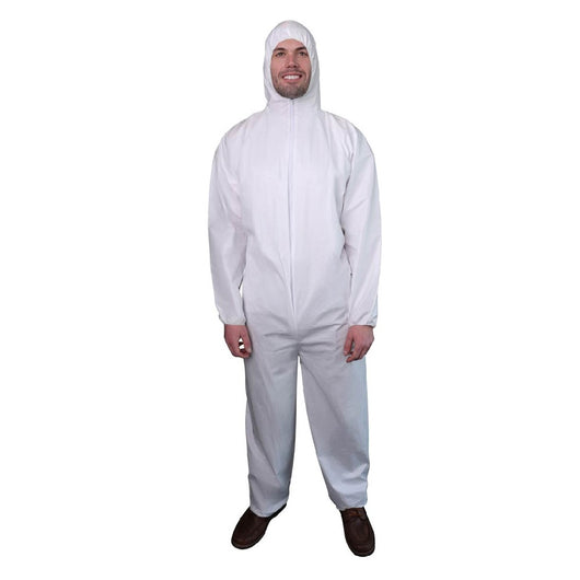 (25/Case) VGuard® 60gsm ArmorGuard Microporous Coverall - Hood, Elastic Wrists & Ankles