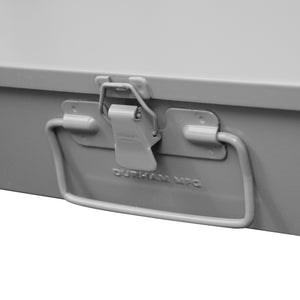 (4/Case) Durham Large, Steel, Compartment Box, Adjustable Opening, Vertical, Gray