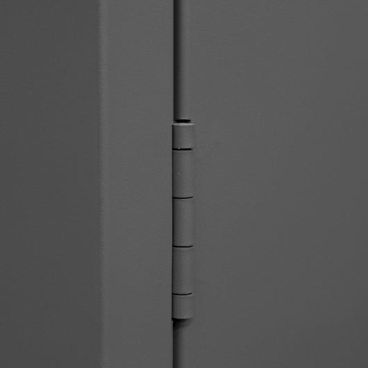 Durham Extra Heavy Duty Cabinet, 12 Gauge, 72 x 24 x 78, 4 Adjustable Shelves, Recessed Doors, Cast Iron Pad-lockable Handle, Gray