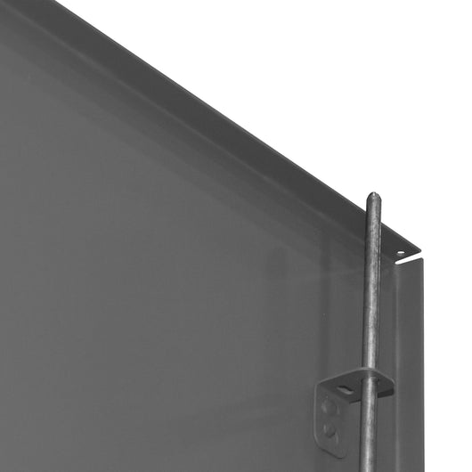 Durham Extra Heavy Duty Cabinet, 12 Gauge, 72 x 24 x 78, 4 Adjustable Shelves, Recessed Doors, Cast Iron Pad-lockable Handle, Gray