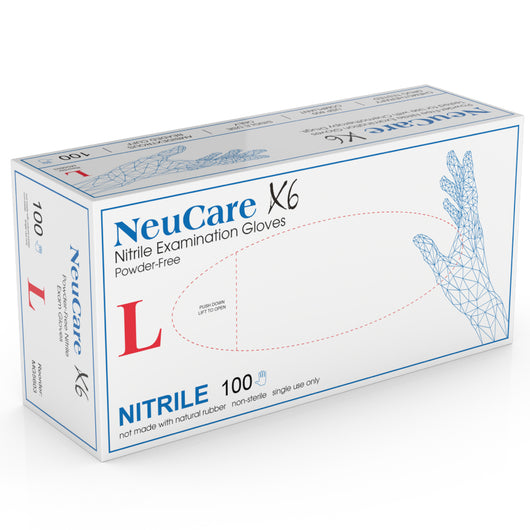 NeuCare X6 Nitrile Gloves (6.5 mil) | Exam Grade | Case of 1000
