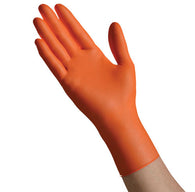 Ambitex Orange Nitrile Gloves (6 mil) | Industrial Grade | Case of 1000