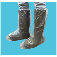 (250/Case) Novus 4 Mil Clear PE Disposable Boot Covers w/ Elastic Top