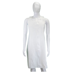 (1000/Case) Novus 2mil White Disposable Poly Apron