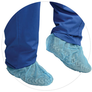 (300/Case) AmbiShield Polypropylene Blue Shoe Covers