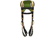 Fall Arrester™ Tongue Buckle Harness 3 D-Rings, Hi-Viz, Padded Frame