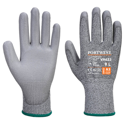 (12/Case) Portwest Vending MR Cut PU Palm Glove EN Cut 5 | ANSI Cut A3