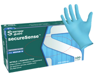 Semperguard® secureSense™ Blue Nitrile Gloves (5 mil) | Industrial Grade | Case of 1000
