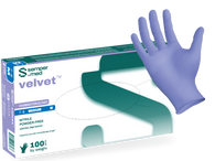 (60 Case/Full Pallet) Sempermed® Velvet™ Violet Blue Nitrile Gloves (3 mil) | Exam Grade | Case of 1000