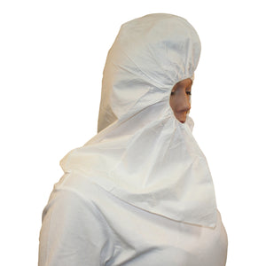 (100/Case) ProMax White Disposable Hood Covers - Similar to Tyvek