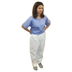 (50/Case)ProMax Disposable Protective Elastic Waist Pants - Similar to Tyvek