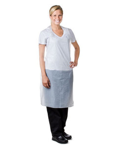 White Disposable Poly Apron