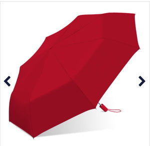 (6/case) Weather Station Automatic Folding Umbrella-Red