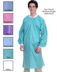 Valumax Medium Weight Knee Length Disposable Lab Coats