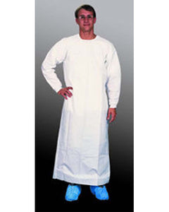 (30/Case) Heavy Duty Extra Long White Barrier Gown