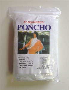 Clear Disposable Rain Poncho