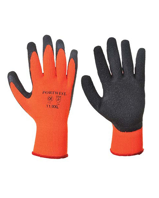 Portwest Orange Thermal Grip Work Gloves 